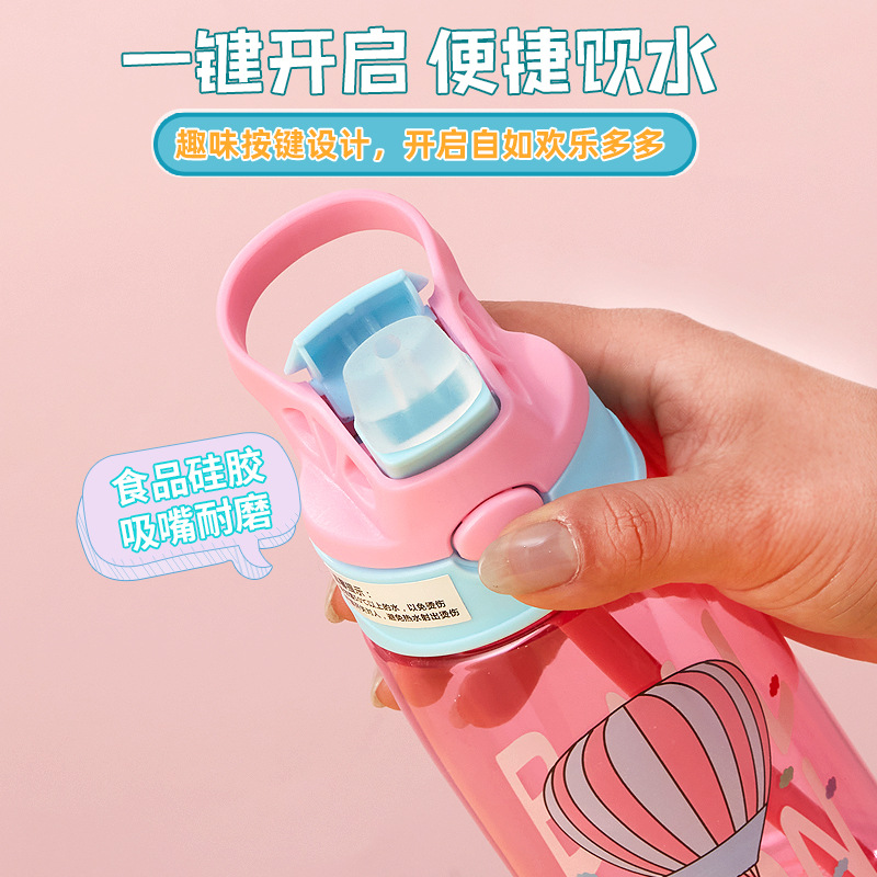 Factory-customized children's water cups, straw cups, cartoon plastic cups, creative plastic water cups for kindergarten babies and primary school students Application Scenario