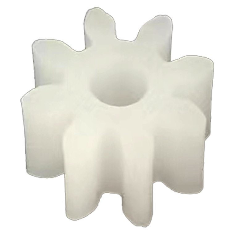 A comprehensive collection of 0.8 molded rubber spindle gears with 8 teeth and 2.5mm holes, tightly fitted cylindrical pom small module toy gears Item Picture