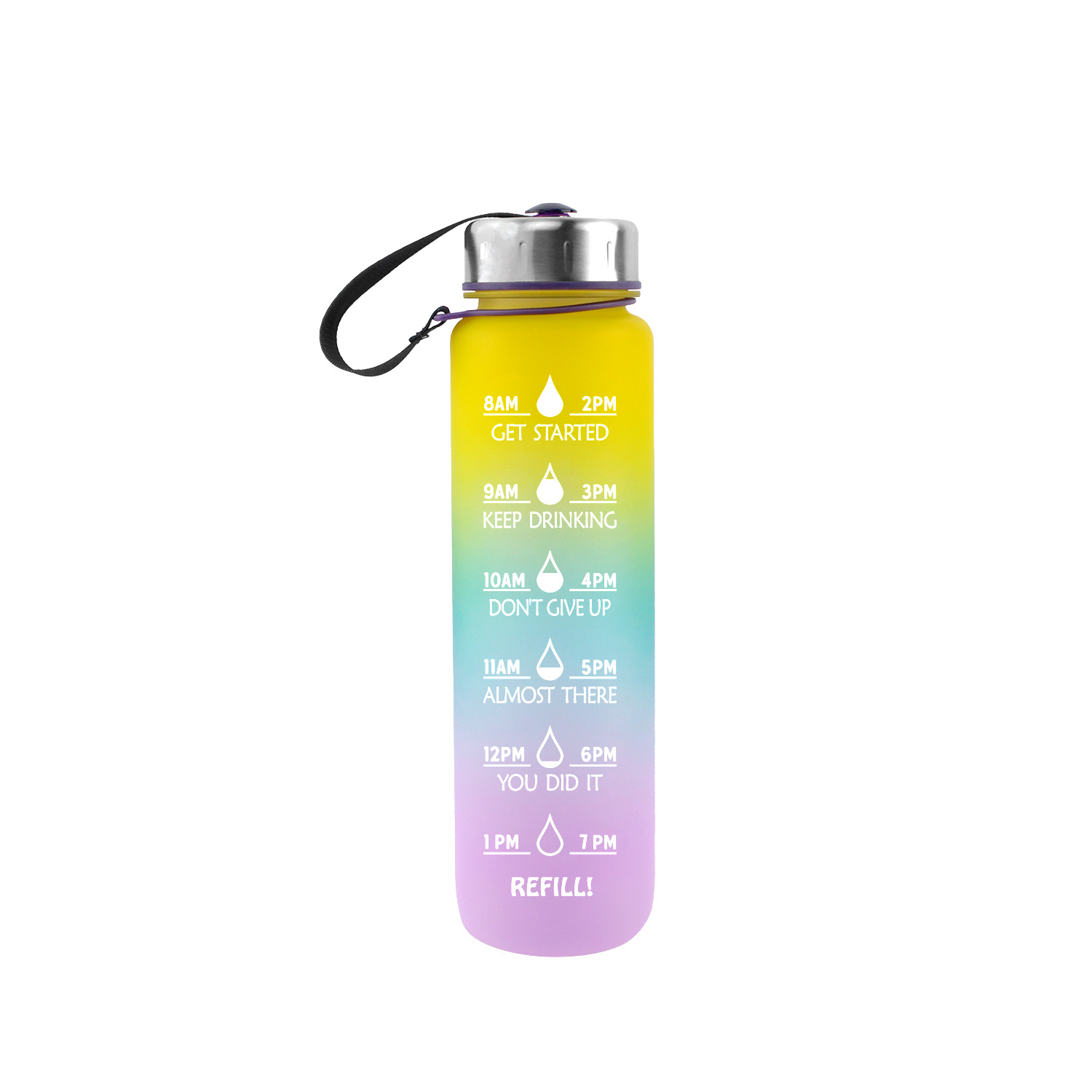 1000ml straight water cup, tritan water cup, portable outdoor sports water bottle, steel cap, large mouth, plastic sports water bottle Application Scenario