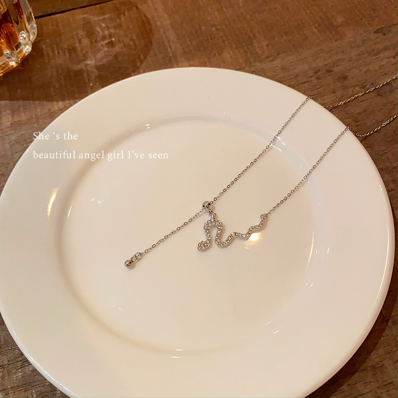 Little Snake Tassel Necklace for women, 2025 new style, zodiac year sweater chain, light luxury and high-end feel, adjustable collarbone chain Application Scenario