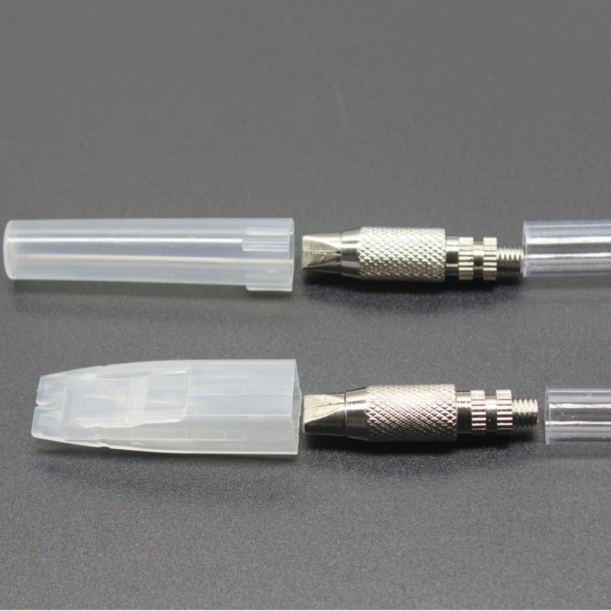 【 Same Style at low Price 】 Homemade sand Pen knife material package, sand pen knife diy pen knife accessories, knife head, knife rod, knife details Picture