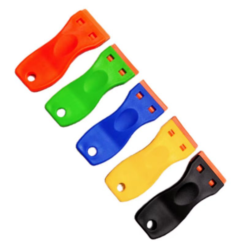 Wholesale of multi-functional single-head plastic scrapers, car film application tools, cleaning scrapers, glue removal scrapers, and maintenance tools Item Picture