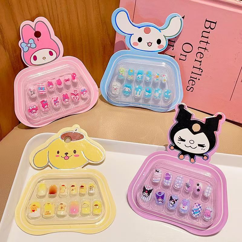 Sanrio cartoon nail stickers for children, safe and non-toxic for babies to wear nails, waterproof nail stickers for little girls Application Scenario