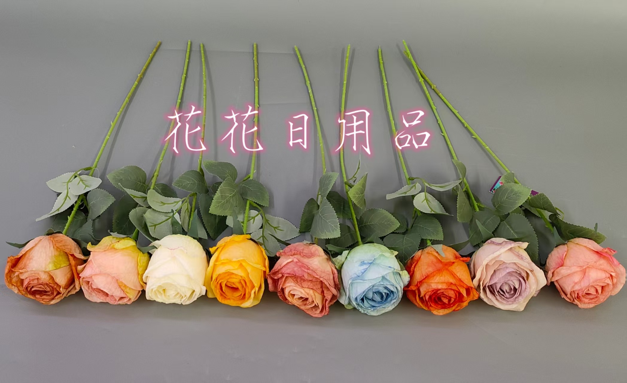 Artificial flowers, fake flowers, bonsai, single European roses, vases, wall hangings and other decorative items full figure