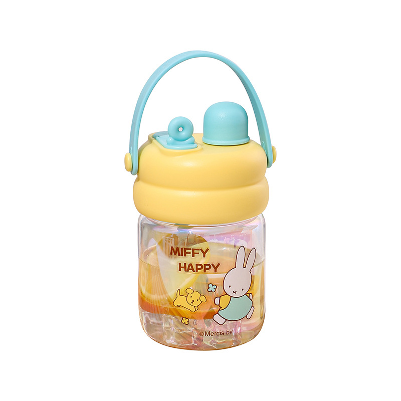 Authentic Mifei Double-drink Flower Tea cup, large-capacity cartoon water cup, high appearance level plastic travel cup for women in summer, small gift Item Picture
