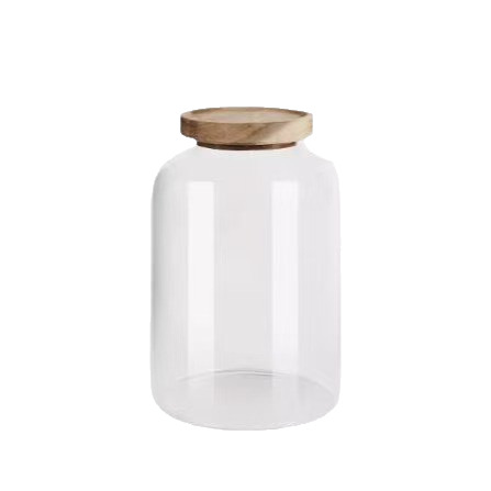 In-stock dried tangerine peel tea cans, high borosilicate thickened cans, special sealed cans for acacia wood, and storage cans for dried fruits and grains Item Picture
