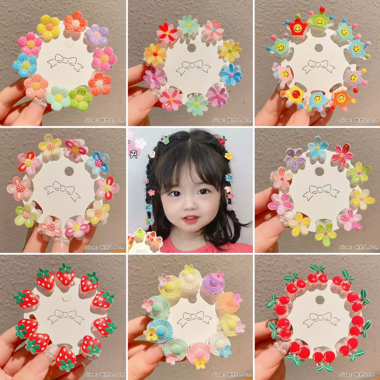 Children's bangs, hair clips, baby, small mini grab clips, girls' hair clips, cute princess hair accessories details Picture