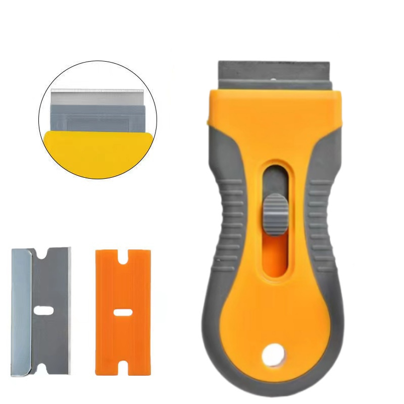Supply single-head push scrapers, mobile phone screen repair tools, glass cleaning scrapers, and car film de-gluing accessories Item Picture