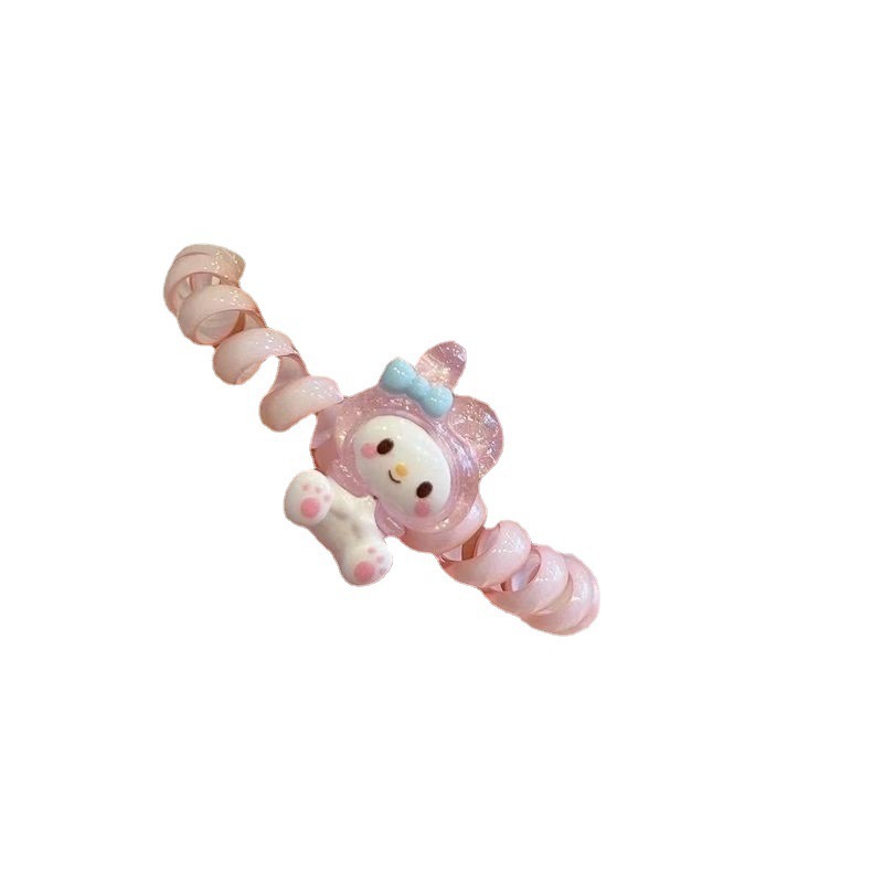 Sanrio's new cartoon hair tie, telephone line, small rubber band, ins cute and sweet girl hair tie headwear Item Picture