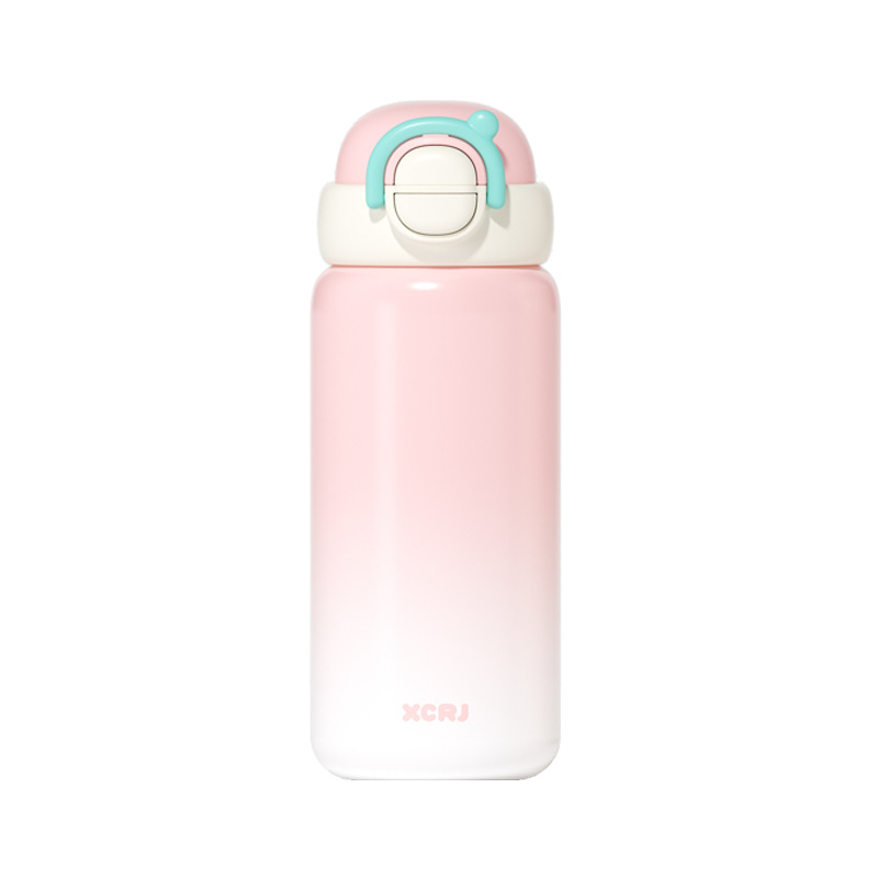 New type of women's insulated cup with straw, dual-purpose, large-capacity household 304 stainless steel cup, anti-drop water cup Item Picture