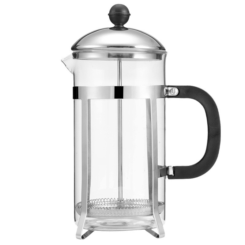 French tea maker, glass press, coffee, stainless steel filter, high-temperature resistant, black tea filter, tea brewer, hand-brewed cup Item Picture