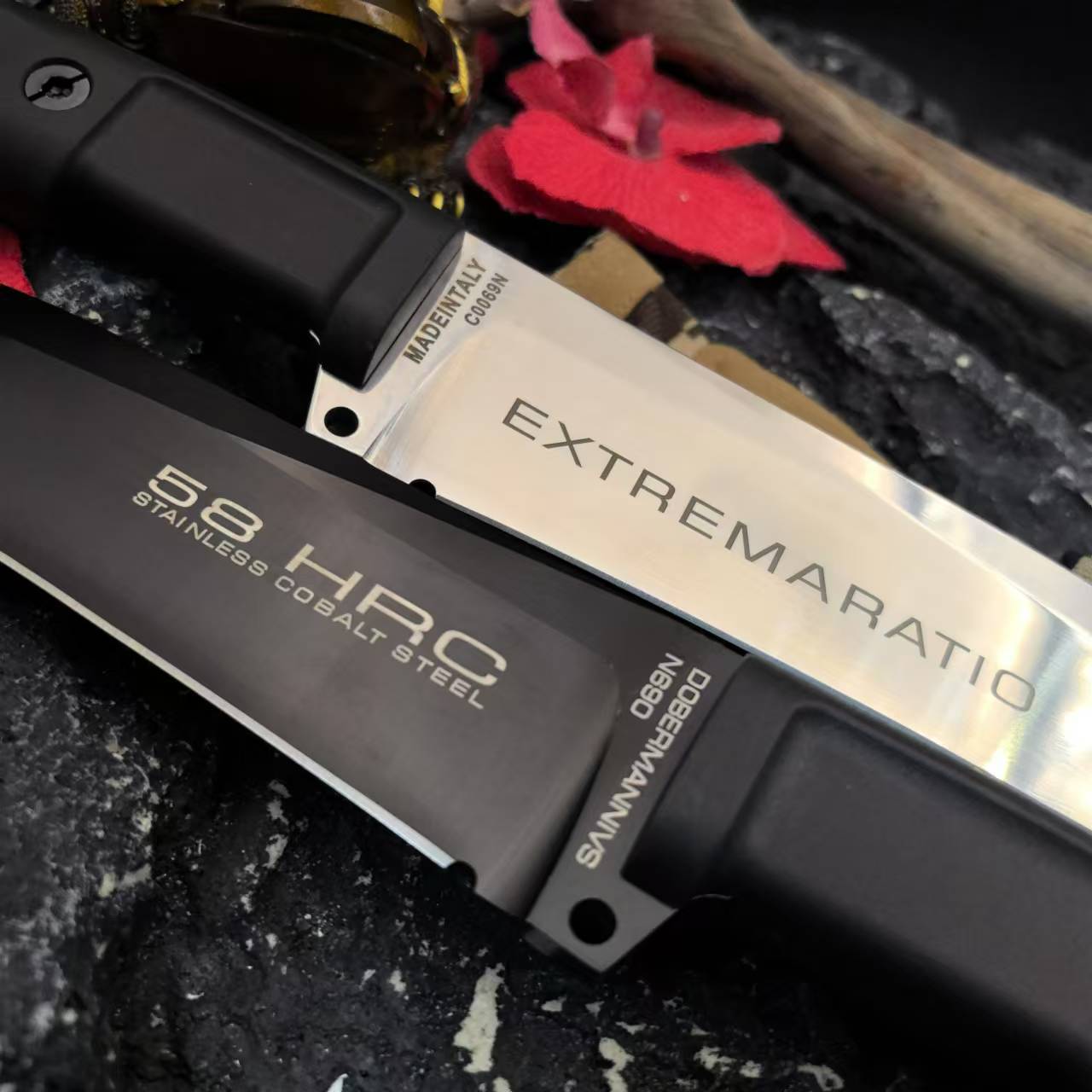 The new Jiwu - Pioneer hand-forged high-hardness multi-functional portable outdoor survival, camping and fishing pathfinder Specification drawing