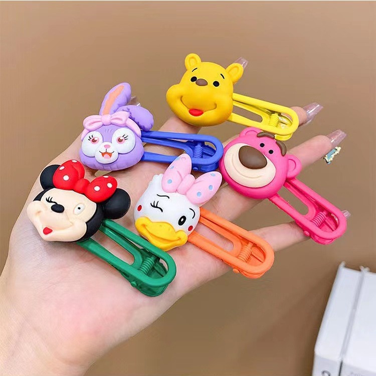 Children's sugar bean hair clips, girls' bangs, broken hair arrangement, cartoon hair clips, baby forehead clips, girls' back of the head hair clips Specification drawing