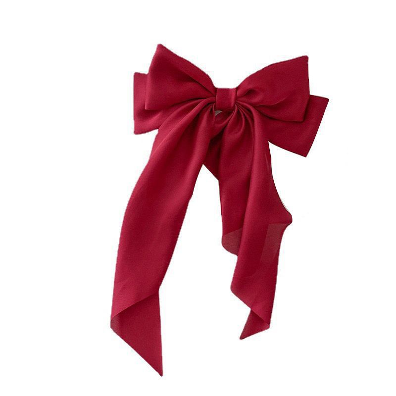 Korean Internet celebrity spring clip, super ethereal black large bow headpiece, hairpin at the back of the head, top clip, female adult Item Picture