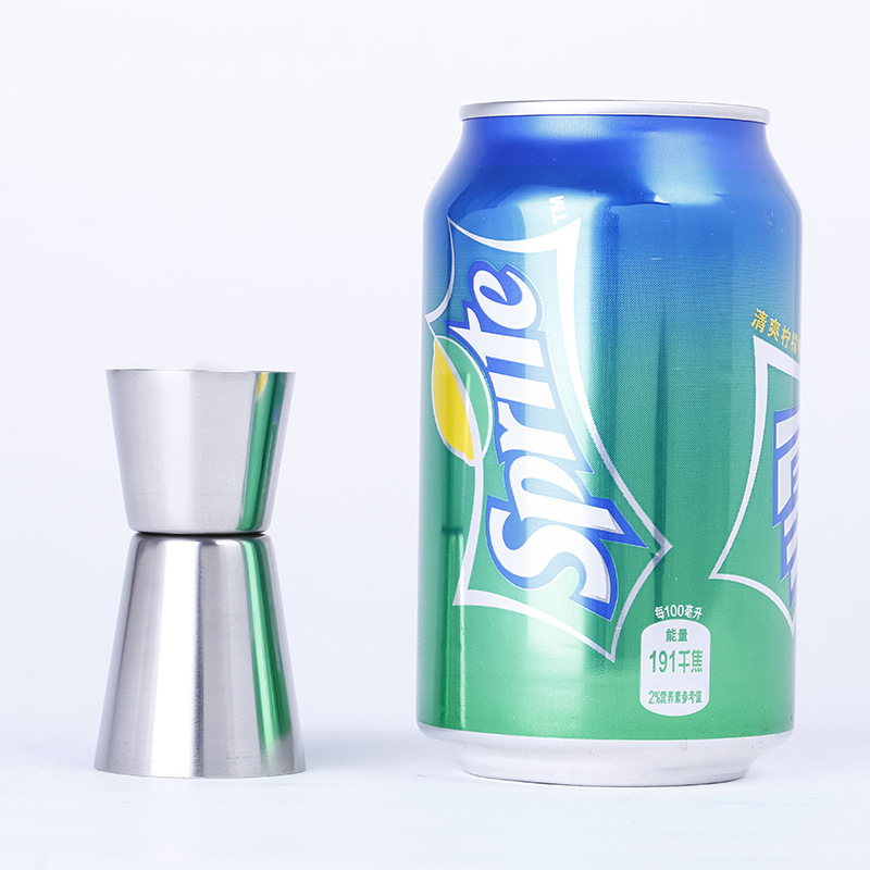 304 stainless steel measuring cup, double-headed ounce cup, bar counter cocktail glass manufacturer can print logo, enprint and add logo details Picture