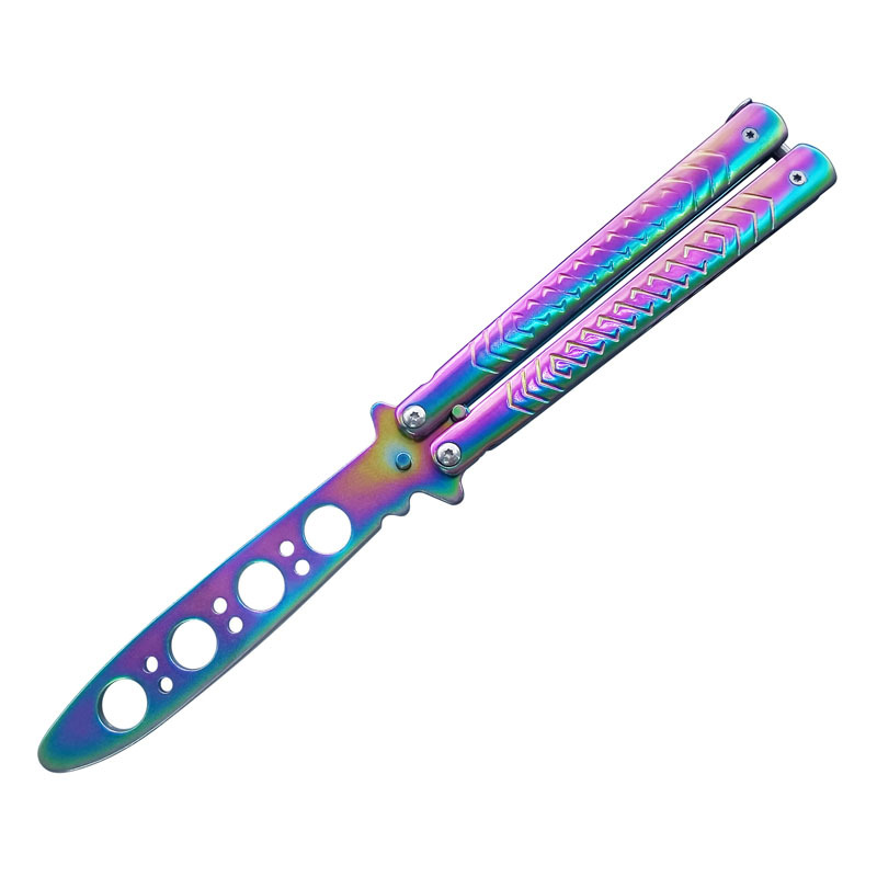 Beginner Butterfly Blade CSGO unedged fancy practice Folding Blade game Toy Blade Cool Performance Butterfly Blade Item Picture