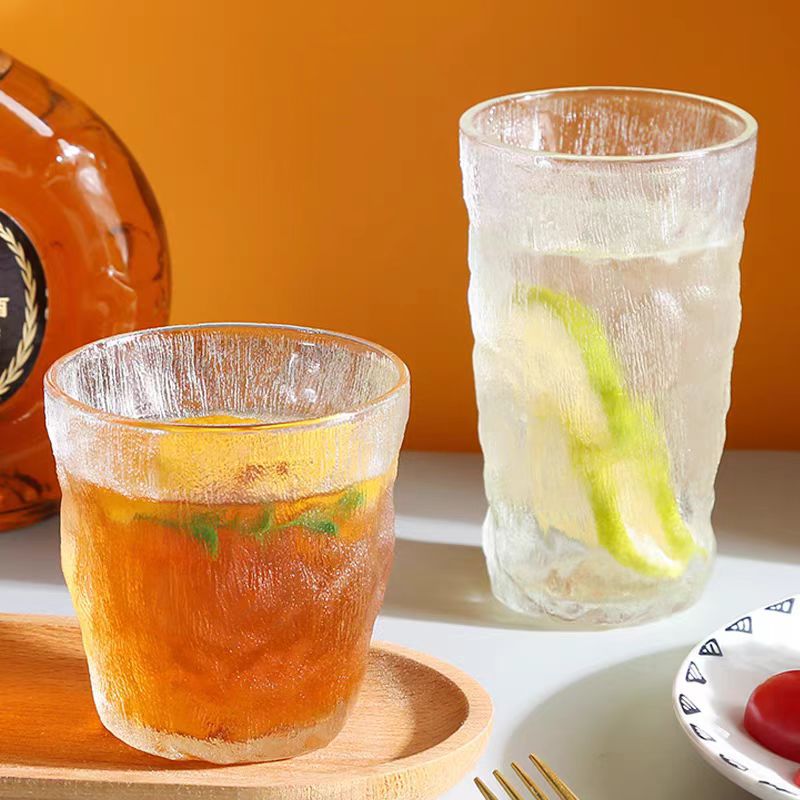Glacier cup with handle, glass cup, milk breakfast, high appearance level, drinking cup, beer mug, coffee cup, internet-famous whisky details Picture