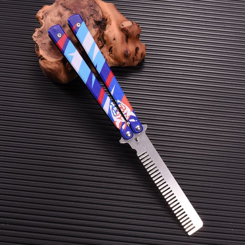 CSGO Butterfly Knife Valorant Fearless Contract Night Dew Butterfly Comb Factory in stock, outdoor swing hand uncut full figure