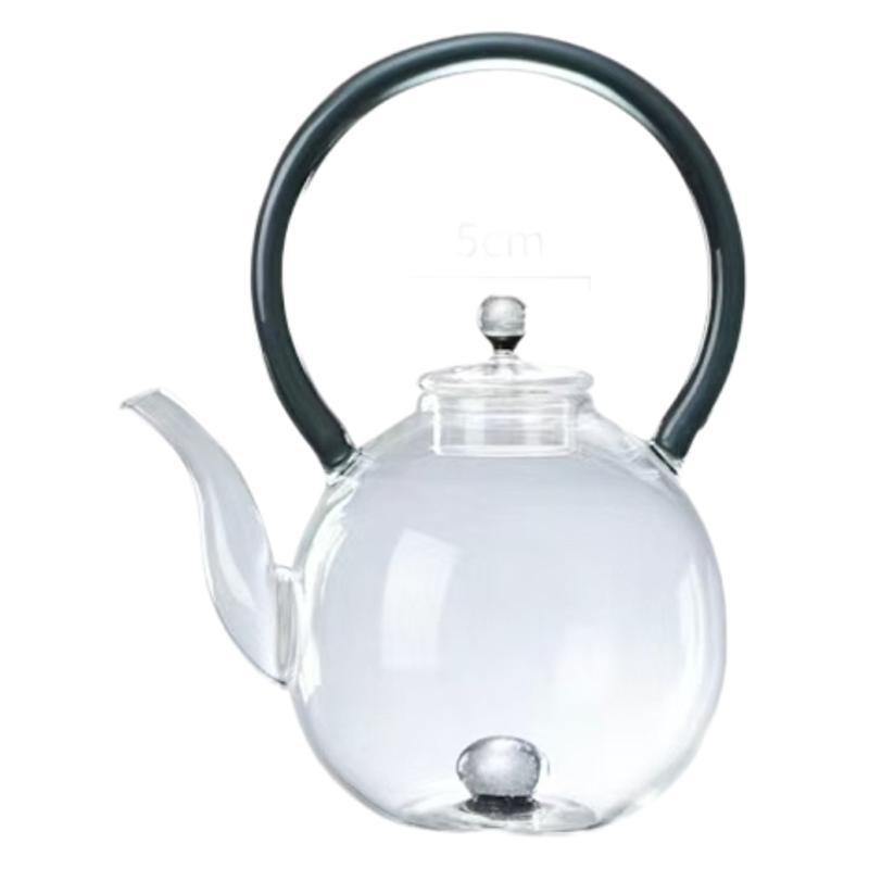 This is a light luxury handcrafted heat-resistant glass starry sky teapot that can be heated by an electric ceramic stove. It is a Taiwanese galaxy starry sky glass teapot Item Picture