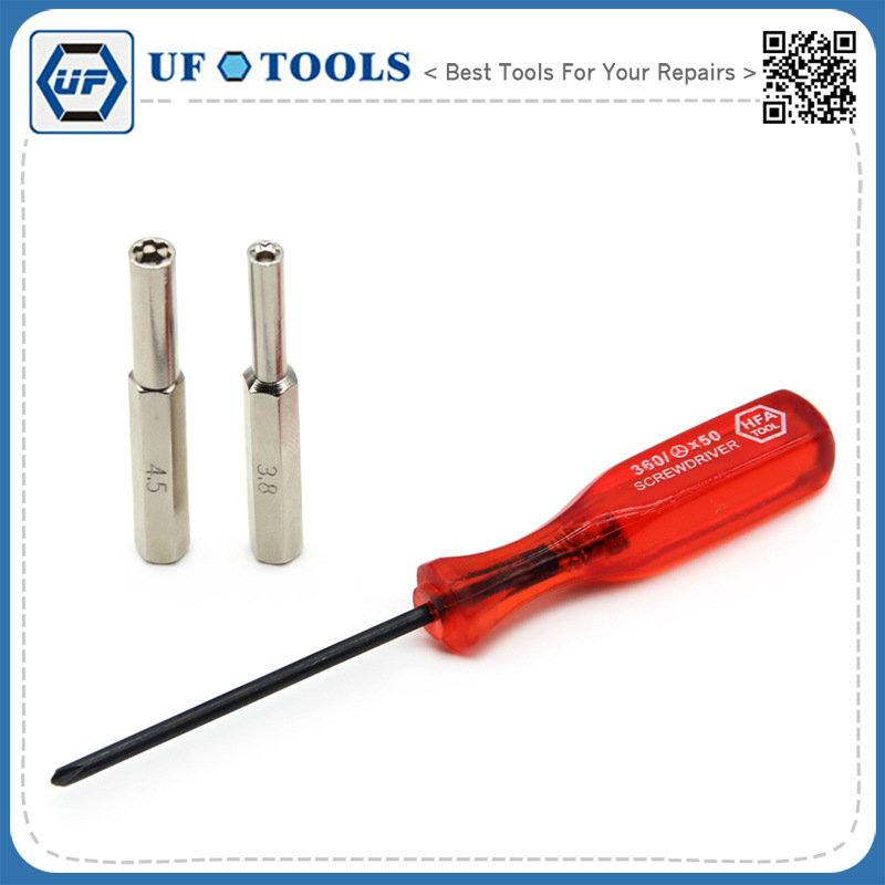 Screwdriver with magnetic 3.84.5 socket screwdriver, Y-shaped plum blossom screwdriver 3-piece set, game console disassembly tools details Picture