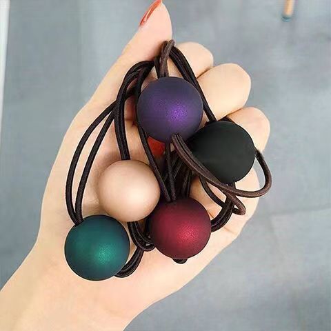 Scrub balls, hair ties, hair bands, hair ties, hair ties, Korean fresh and clean hair accessories, simple ponytail, forest girl style full figure