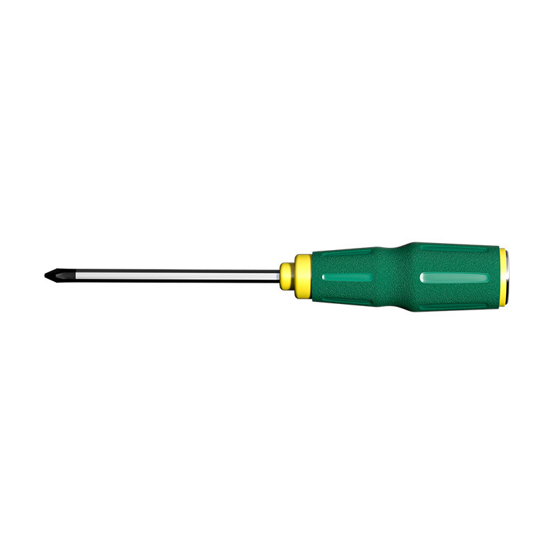 A set of high-hardness household tools with a flat-mouthed, flat-head, strong magnetic plum blossom screwdriver, through-hole screwdriver, cross type Item Picture