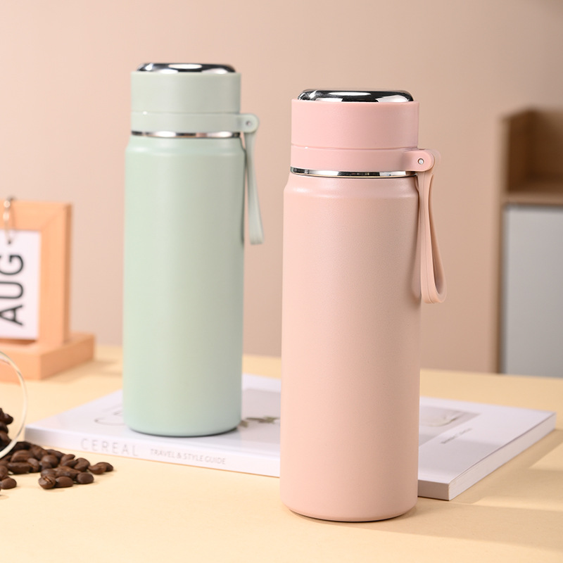 316 stainless steel water cup, high appearance level, strap sports water cup, large capacity, portable and simple, custom-made women's insulated cup details Picture