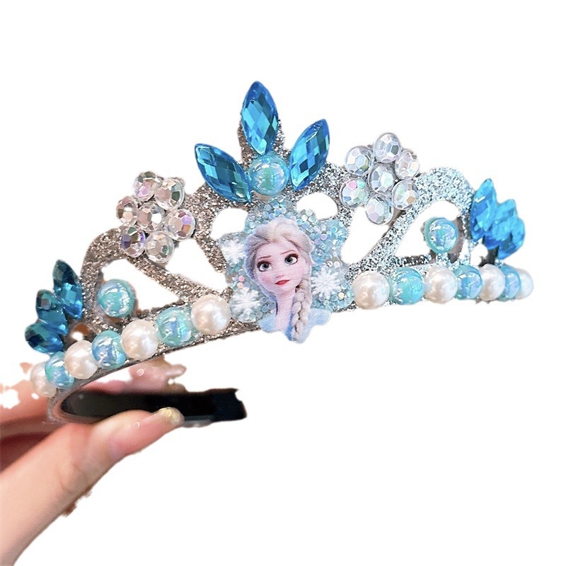 A girl's Frozen headband, Elsa's crown, a children's girl's performance, cartoon Kuromi Melody's crown headwear Item Picture