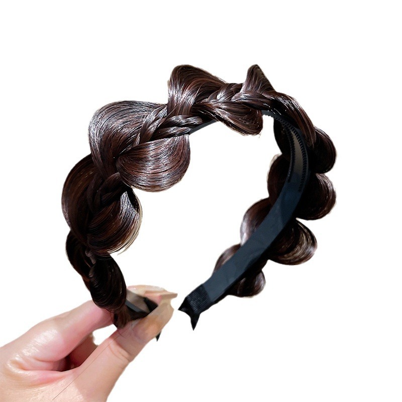 Fishbone braid, false hair band, women's headband, hair clip, hair tie, headwear, braid, Korean style, 2024 new style Item Picture