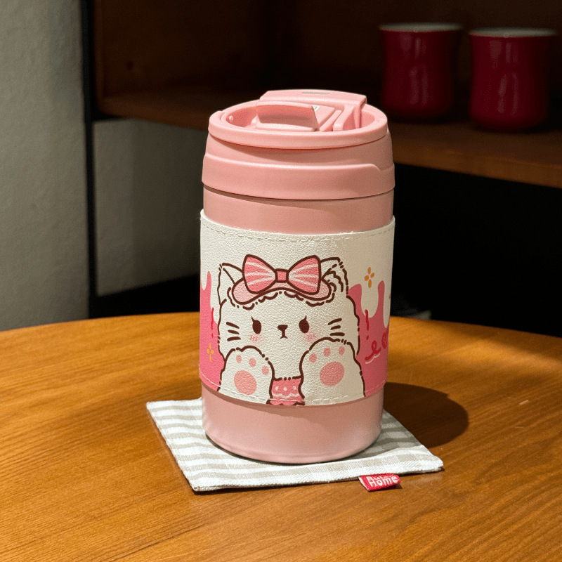 High appearance level, simple and portable hand-held water cup, 316 stainless steel cold insulation cup, portable coffee cup, insulated cup for girls Application Scenario