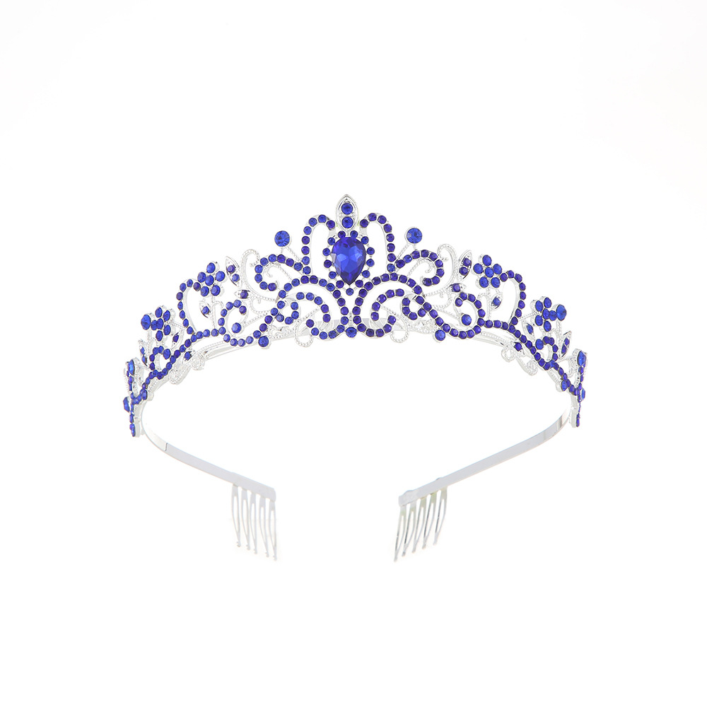 European-style cross-border light luxury bride crown hairband, wedding travel photography, elegant crown wedding dress, crown direct sales for foreign trade details Picture
