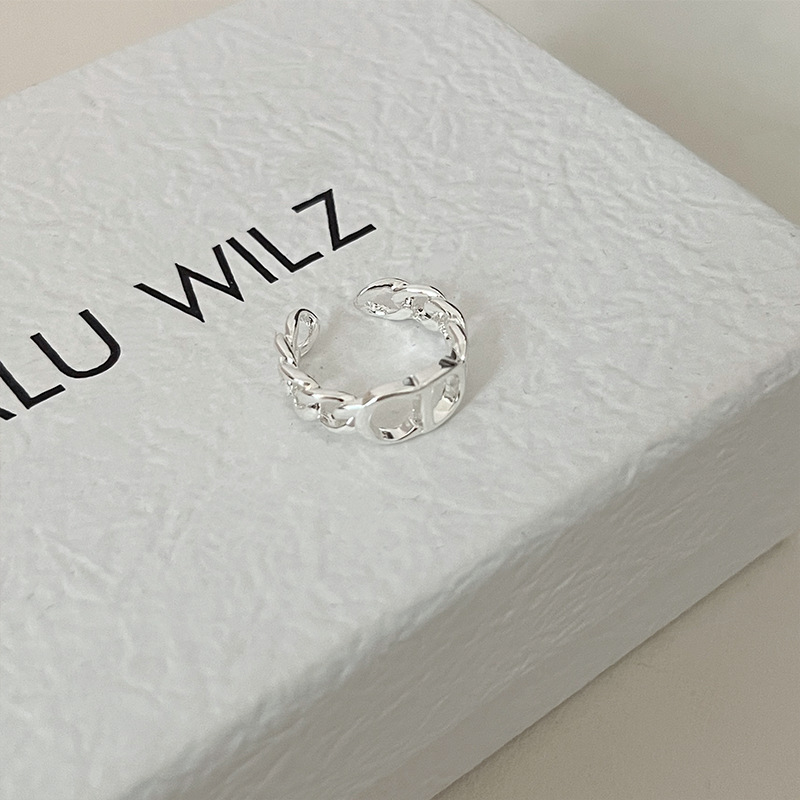 CD letter opening adjustable ring for women, a niche, light luxury and high-end feel, a high-end index finger ring for women in 2025 Application Scenario