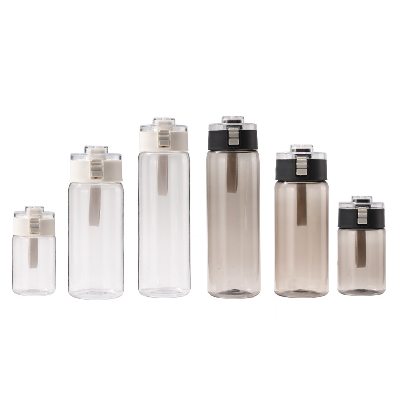 Wholesale and customization of large-capacity water bottles with straws, sports cups, gradient frosted sleeve cups, portable outdoor handles Item Picture