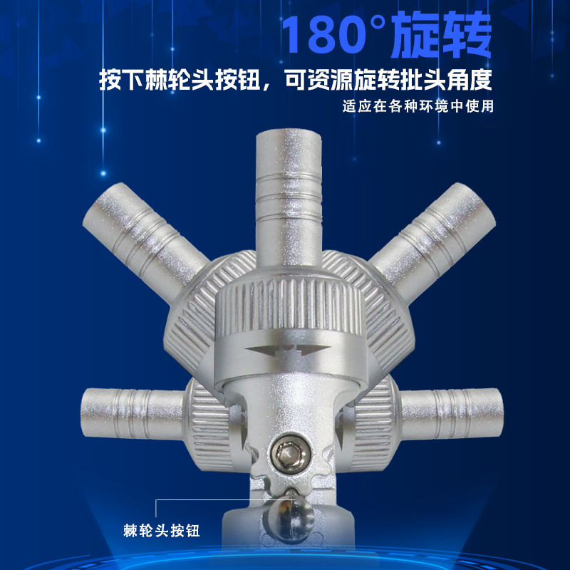 10-in-1 ratchet screwdriver set with hidden bits, multi-functional flat-head and cross-shaped screwdriver combination tool Specification drawing