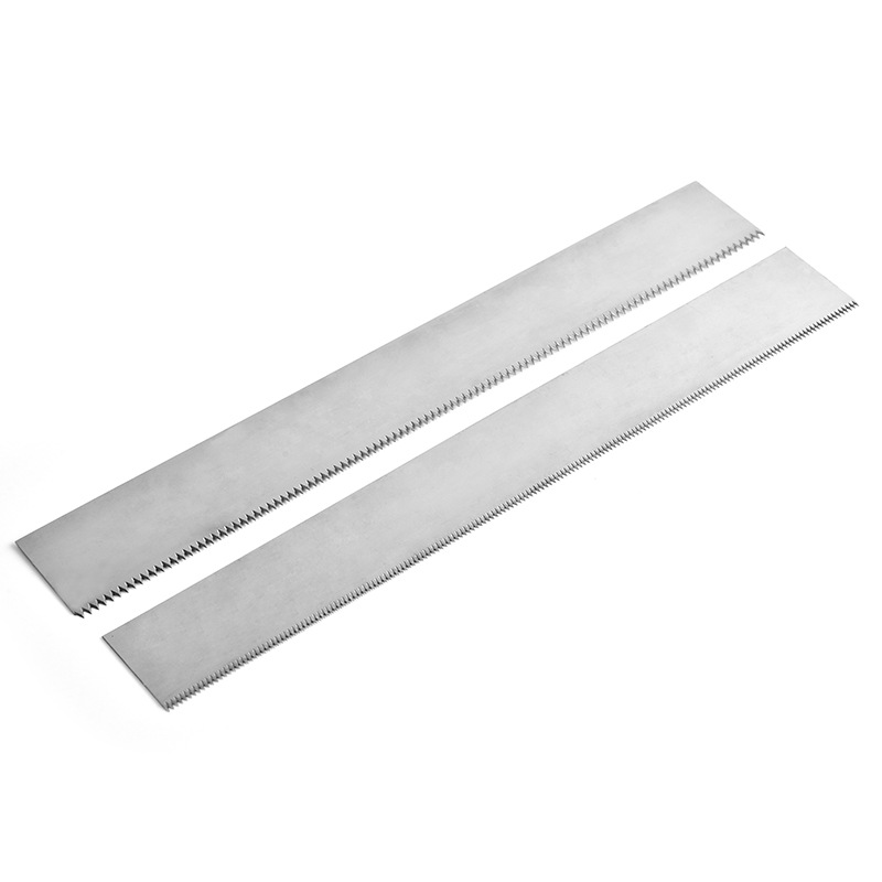 Support custom stainless steel cling film cutting blades, packaging bag serrated blades, sealing machine serrated blades Item Picture