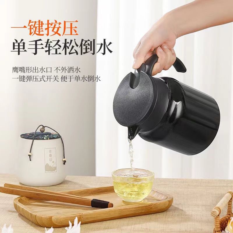 The original manufacturer's best-selling stainless steel tea-water separation and heat preservation teapot, 316 inner pot stewed teapot, large-capacity white tea details Picture