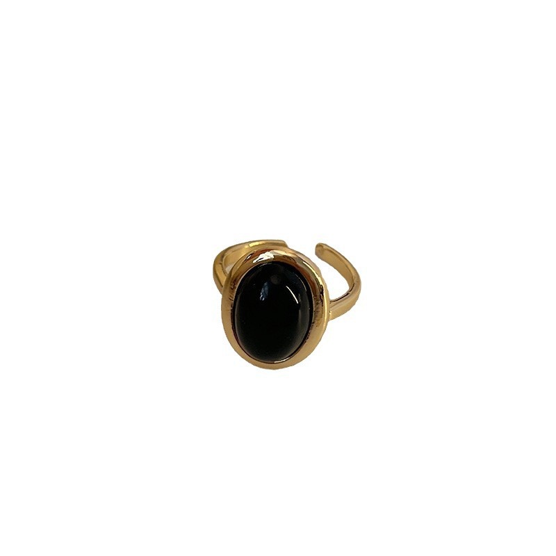Retro light luxury open ring, a sophisticated and fashionable index finger ring that is popular on the Internet, simple and individual Item Picture