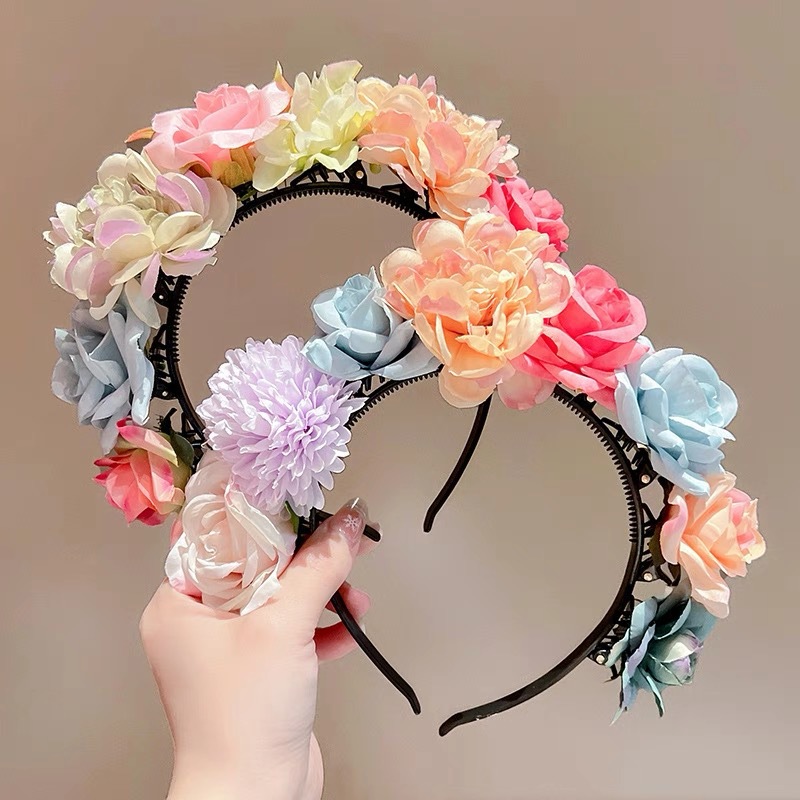 Quanzhou Xunpu Hairpin - Children's material Kits for headwear, diy hair bands, Ethnic style flower rings, Hanfu hair accessories, Intangible Cultural Heritage headbands full figure