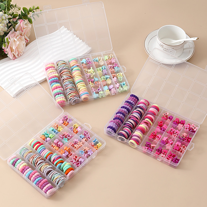 The new flower-shaped rubber band is cute and won't hurt hair. It's a hair tie, rubber band, girls' storage box, small grab, and girls' hair accessory Specification drawing