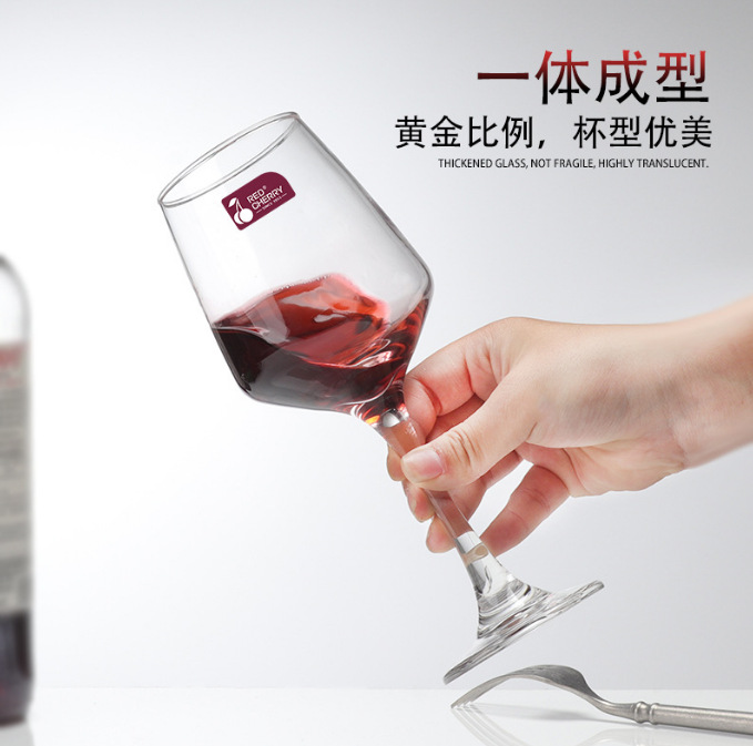 Wholesale glass wine glass sets, one-piece molding, direct supply from the manufacturer, tall wine glasses, wine glasses, and glass white wine glasses details Picture