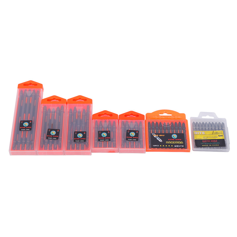 Gangchen Factory offers a variety of specifications of double-section screwdriver boxes with 65-length industrial-grade electric screwdriver bits and extended screwdriver bits Item Picture