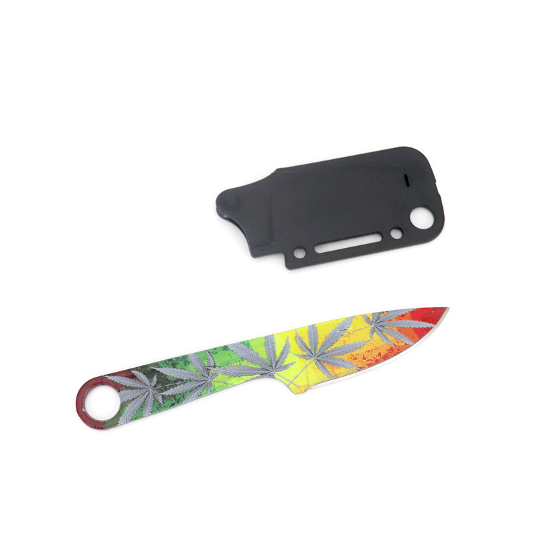 A portable outdoor multi-functional stainless steel knife with a knife cover for survival in the wild Application Scenario