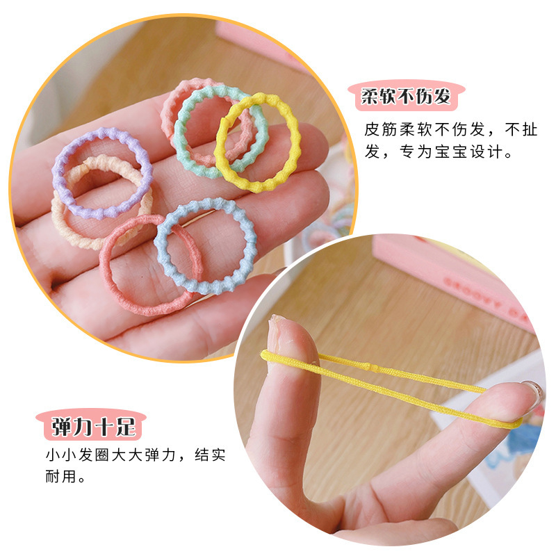 Children's hair bands, girls' hair-safe, hair-tying rubber bands, Korean baby hair bands, headbands, high-elasticity braid hair accessories Application Scenario