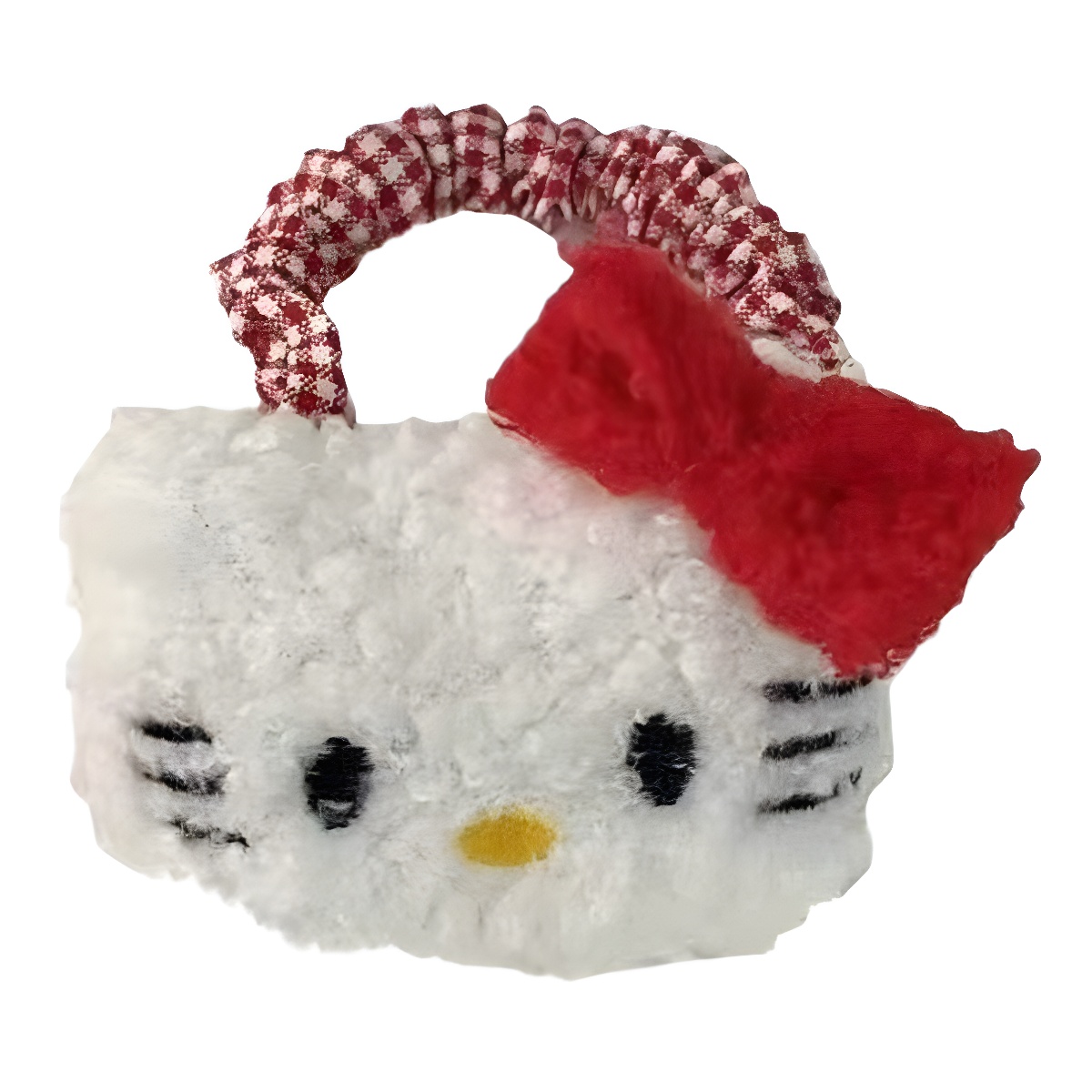 hellokitty cartoon hair bands, cute and sweet plush toy hair ties, large intestine hair bands, hair ties and hair accessories Application Scenario