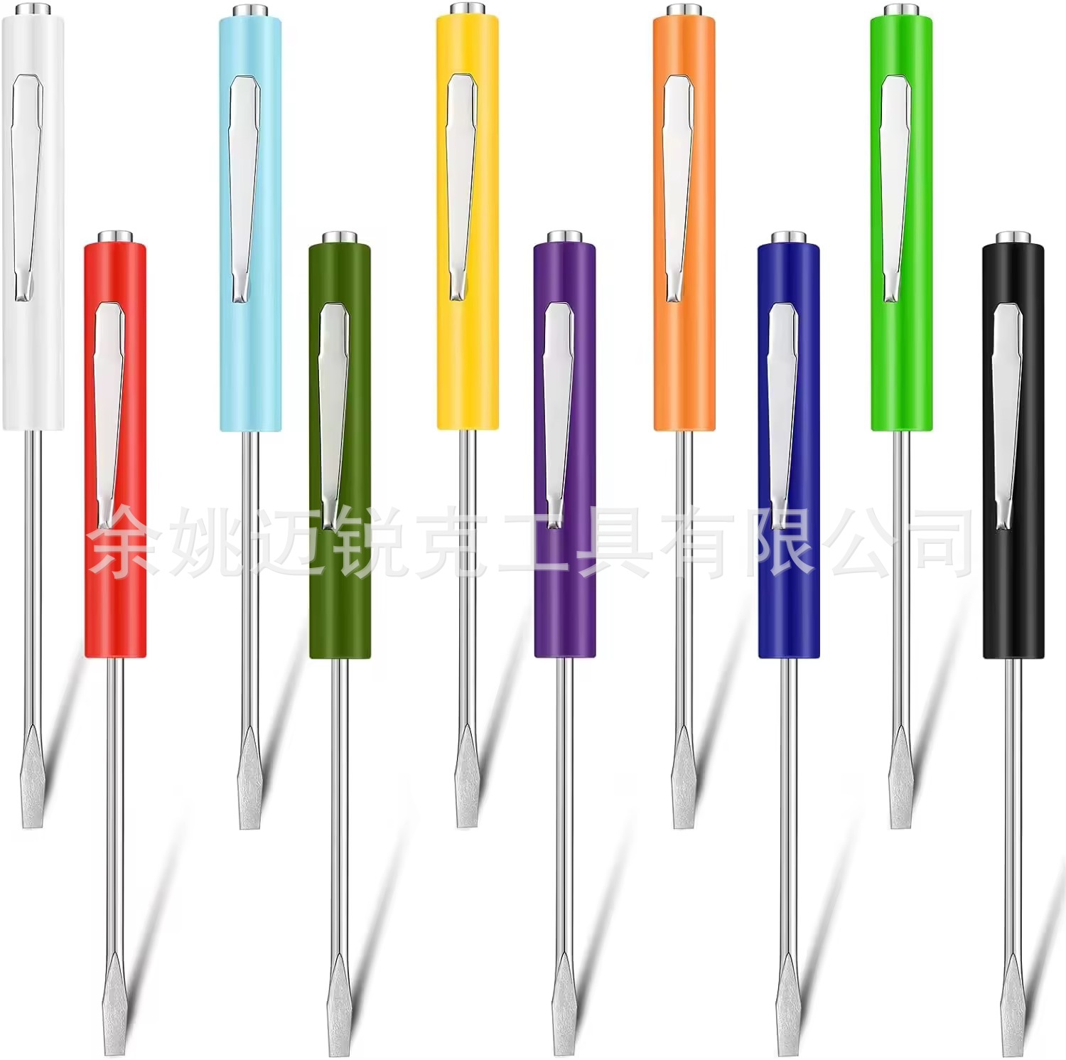 Two-in-one promotional gift: Double-head pen-shaped pocket screwdriver, one-head cross double-head pen-shaped hanging pen screwdriver Application Scenario
