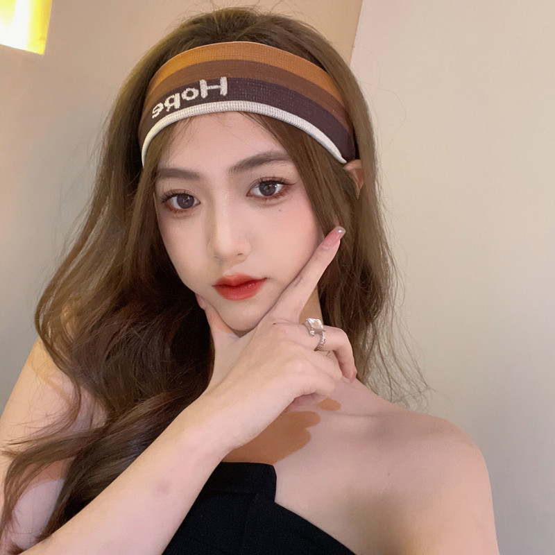 Summer fashion sports hair bands, fitness yoga sweat-absorbing headscarves, washbasin headbands, face wash hair bands, headbands and headwear wholesale details Picture