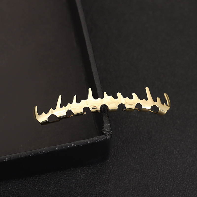 Cross-border new bestseller hip-hop teeth grills Thin Flame Eight-tooth European and American fashion trend personality Application Scenario