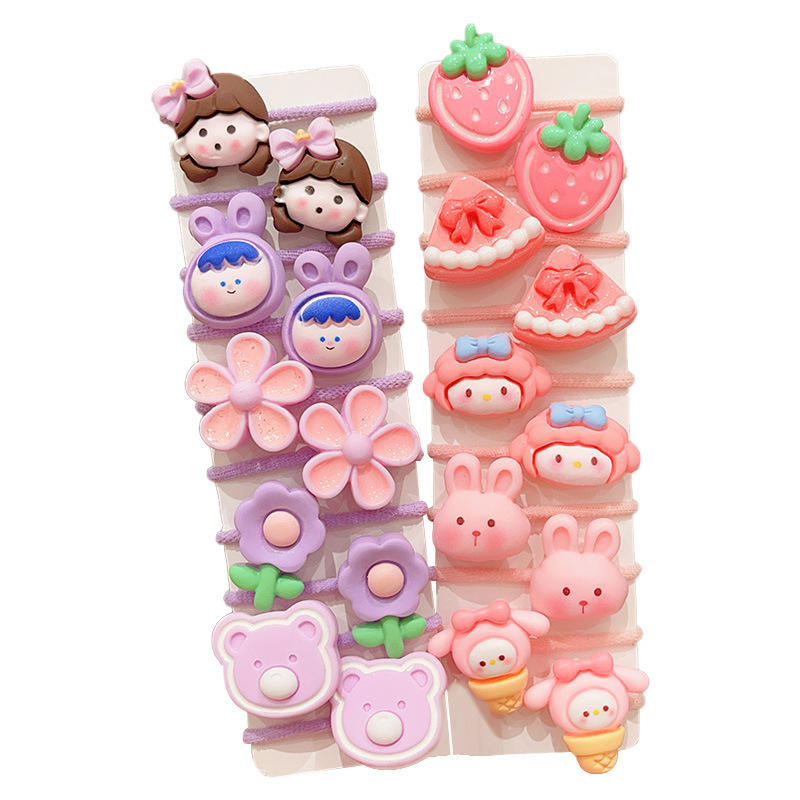 Rubber band girls' hair tie children's hair band 2024 New style cute baby headwear Girls' hair won't damage small hair tie hair tie Item Picture