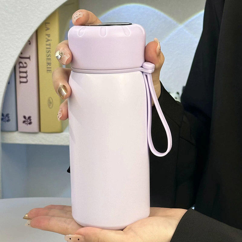New car cup, cold and heat preservation cup, ins heat preservation cup, tea-water separation, stainless steel solid color wholesale, small water cup full figure