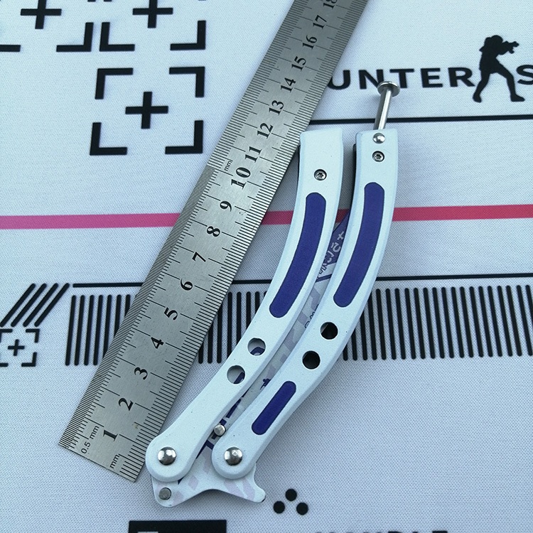 Butterfly Blade csgo game, Butterfly Blade, unedged swing blade, Butterfly Blade Training Blade, all-steel Butterfly Blade, cool tool undefined